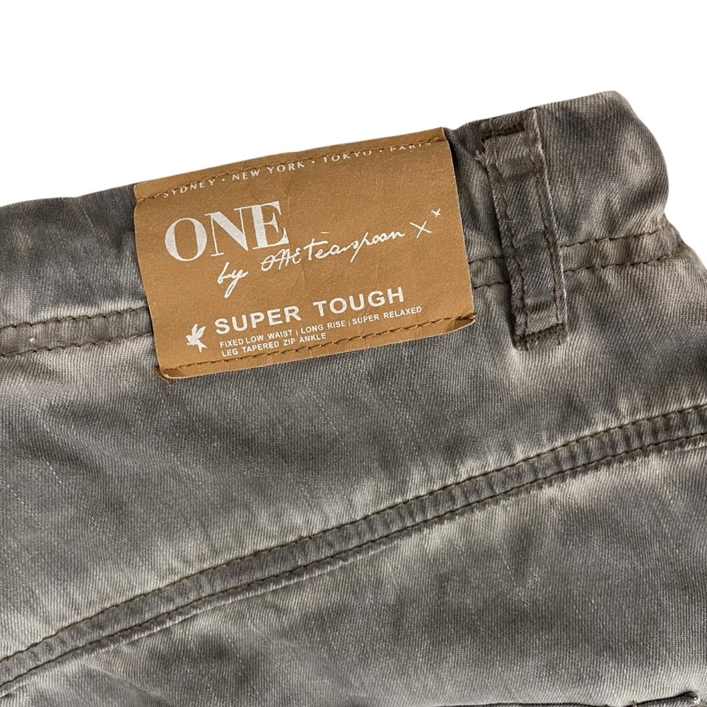 ONE by one teaspoon Super Tough Grey‎ Drawstring Jean Sz 25 - Picture 10 of 14